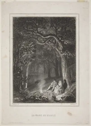 La Mare au diable, by Jean Jacques Outhwaite, ink, 1640