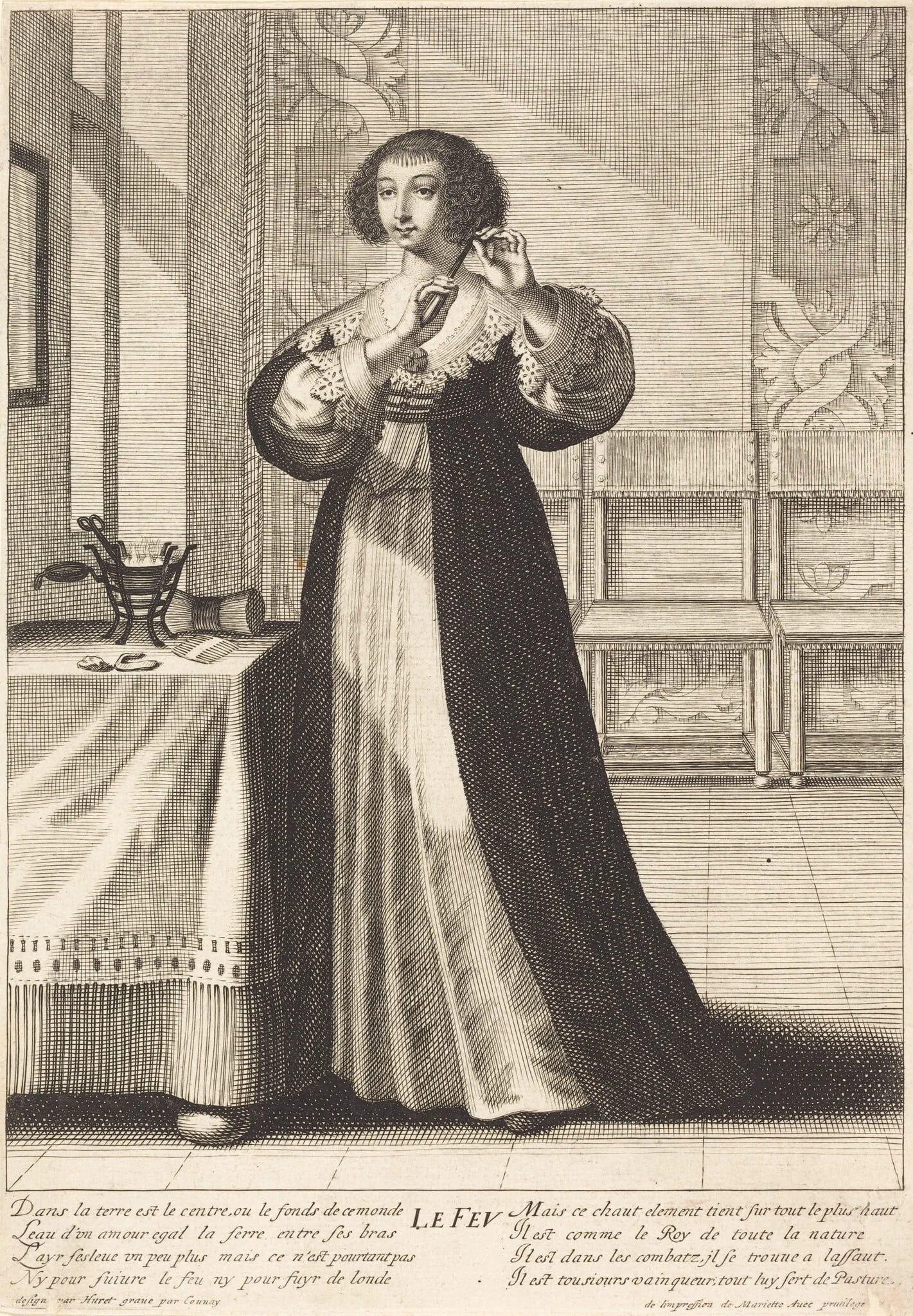 Le Feu (Fire), detail