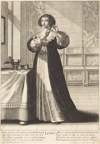 Le Feu (Fire), by Gilles Rousselet, ink, 1648