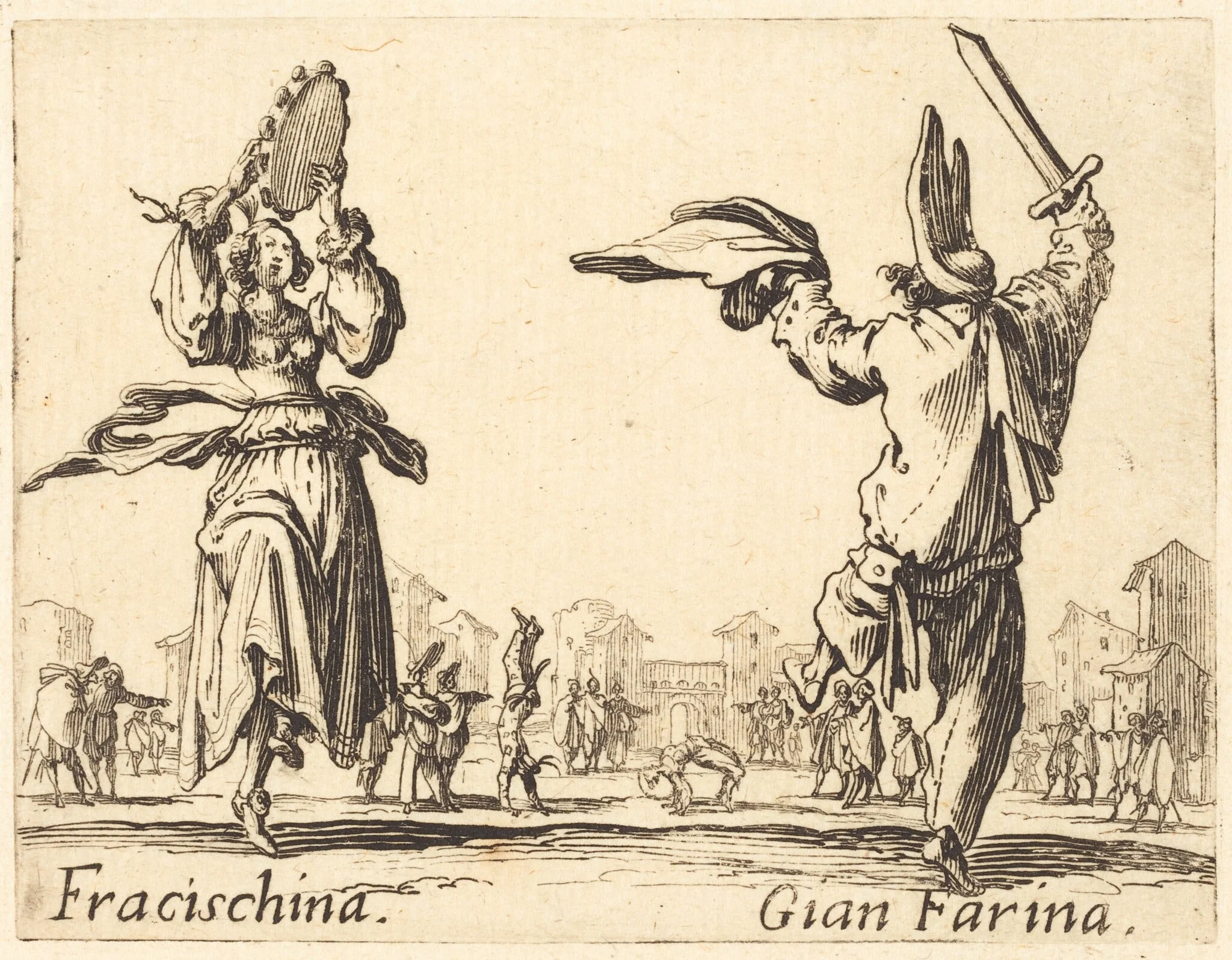 Fracischina and Gian Farina, detail