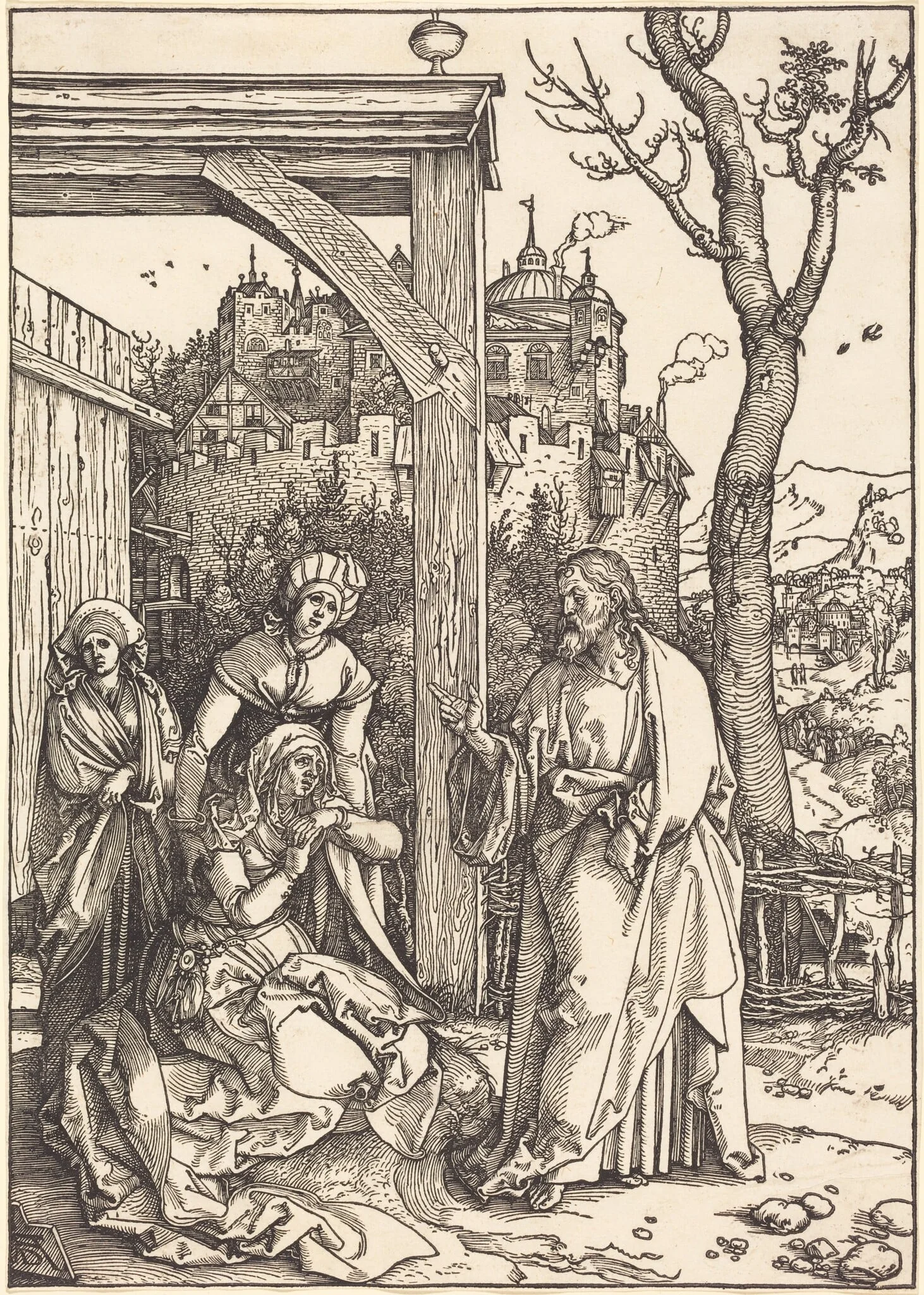 Christ Taking Leave from His Mother, detail