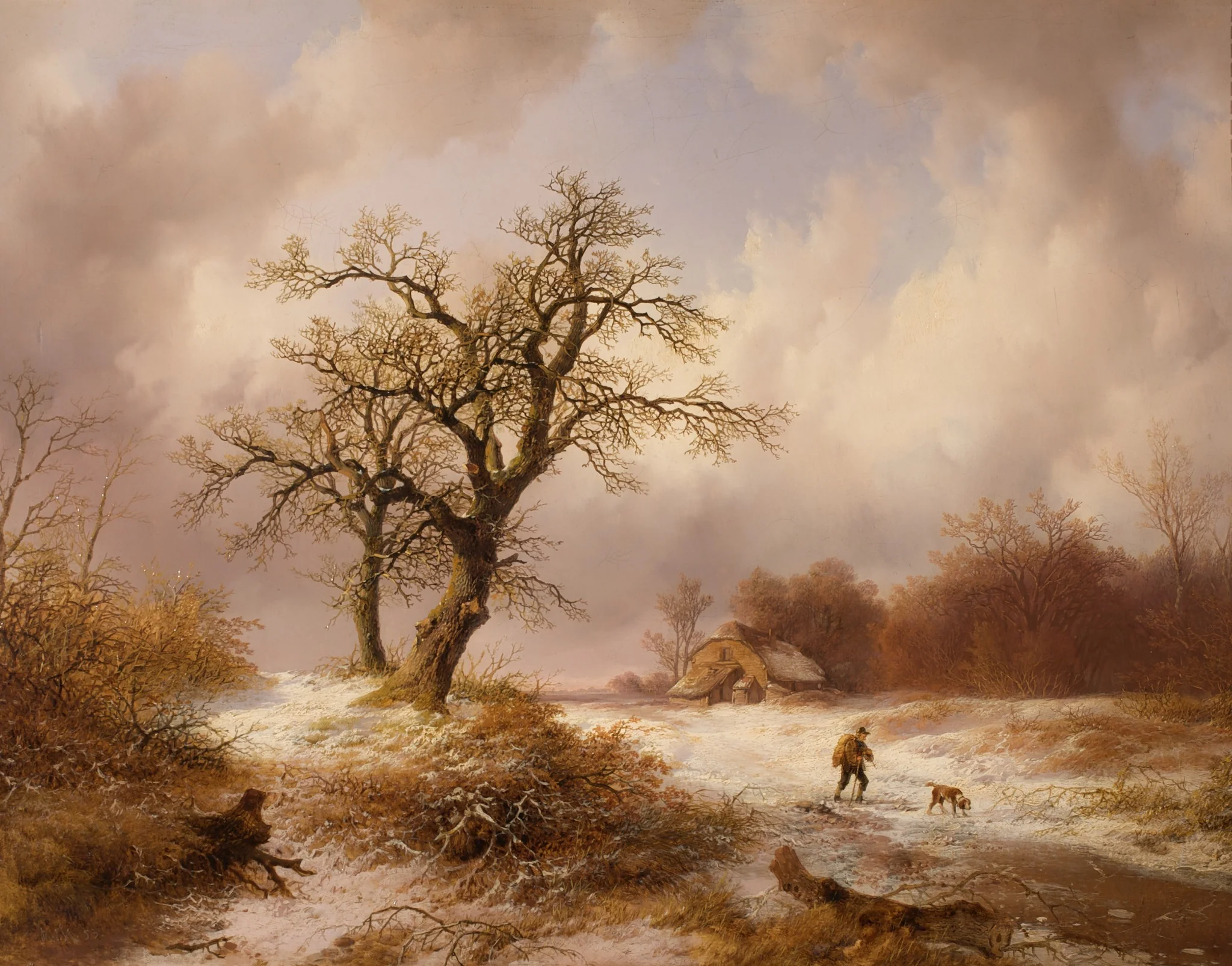 Winterlandschaft, detail