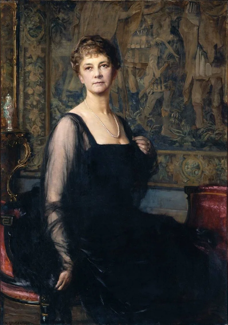 Mrs. James Henry Lancashire (Sarah Hale Wright), detail