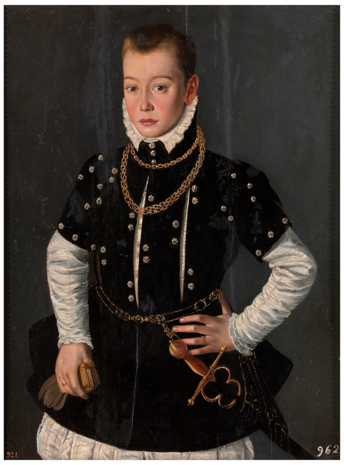 Portrait of an Unidentified Boy, detail