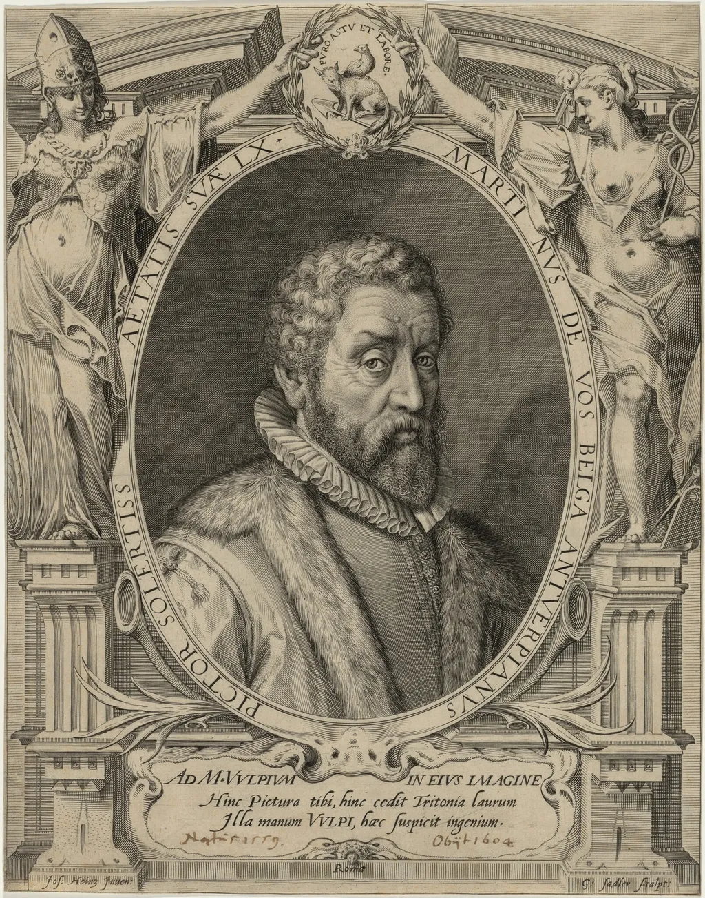 Martin de Vos, by Aegidius Sadeler II, ink, 1600