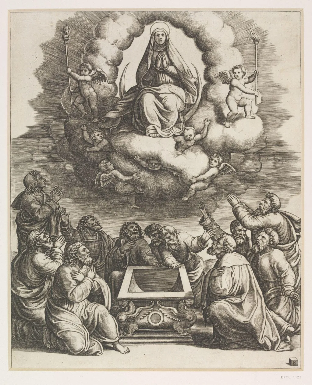 Assumption of the Virgin, by Master of the Die, 1534