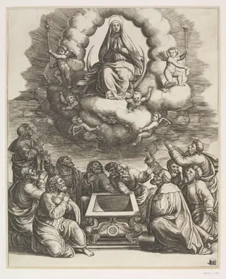 Assumption of the Virgin, by Master of the Die, 1534