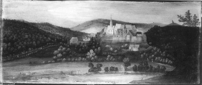 Ansicht von Schloss Naumburg bei Kirn (?), detail