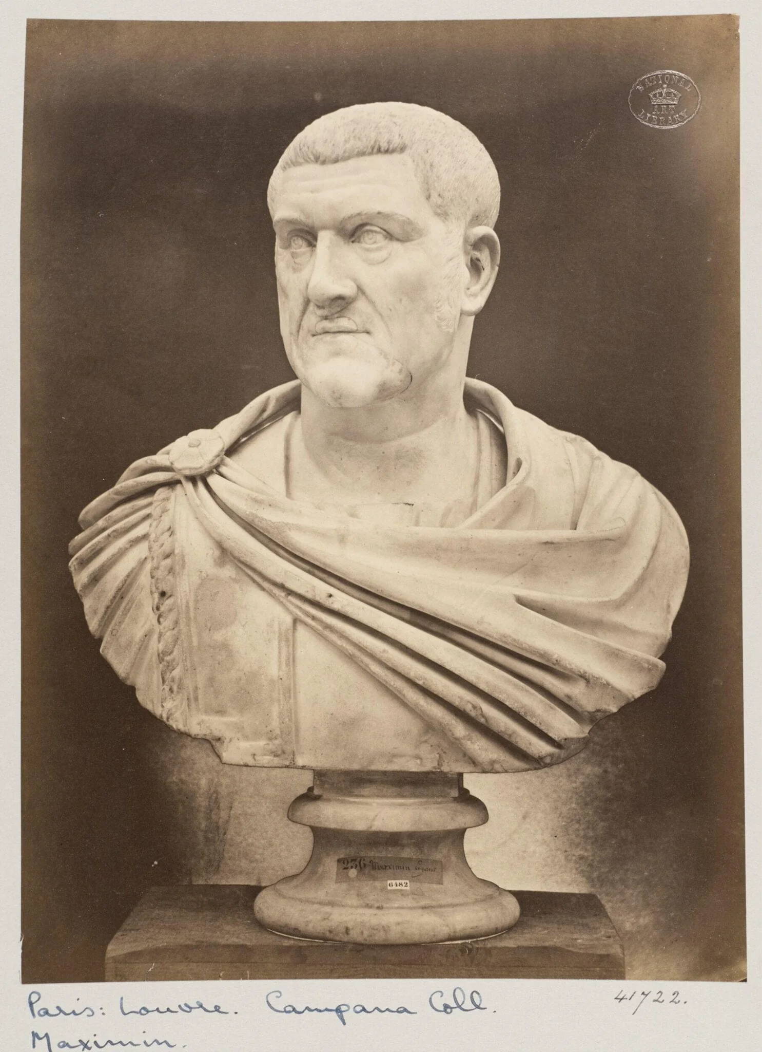 Marble bust of the Emperor Maximian, detail