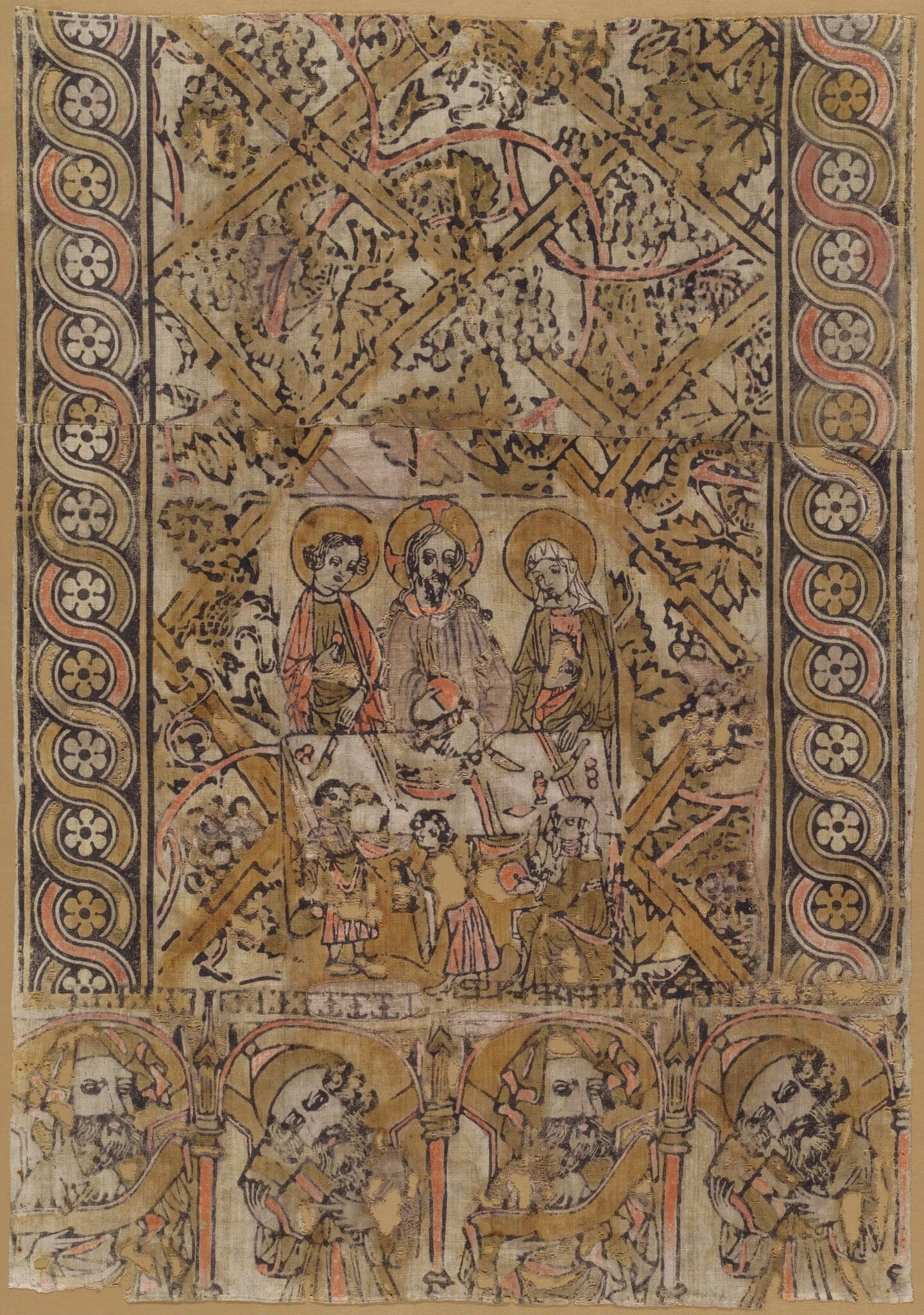 A Lectern Cloth with the Marriage at Cana, detail