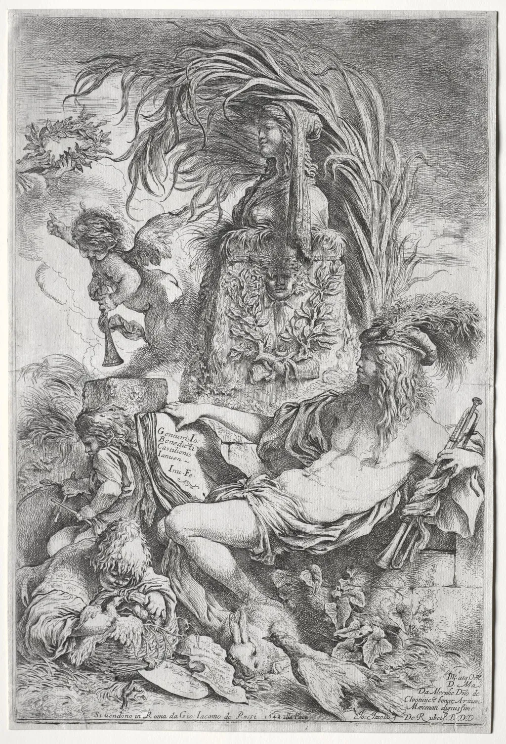 The Genius of Castiglione, by Giovanni Benedetto Castiglione, 1648