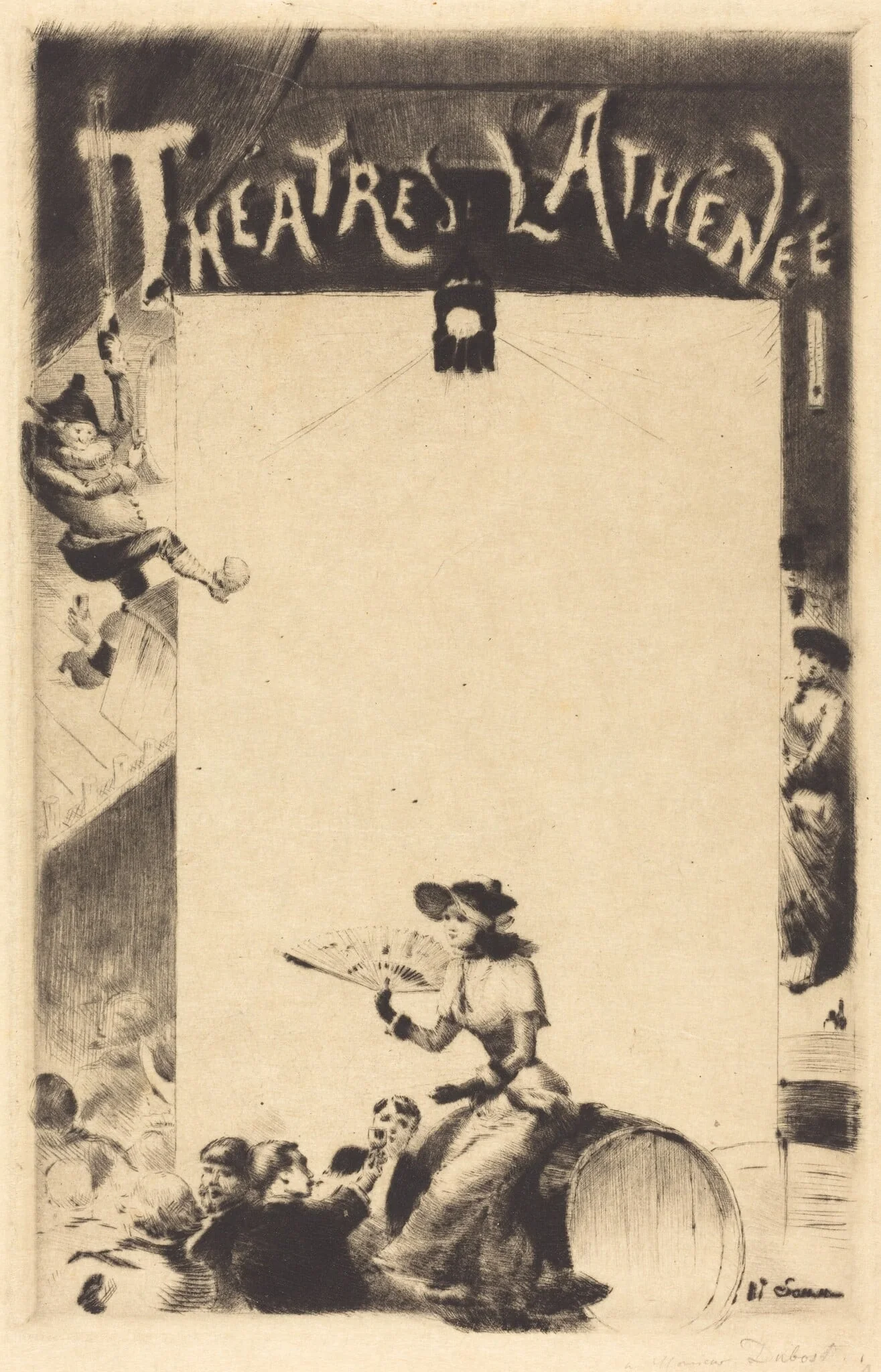 Program for "Théatres l'Athénée", detail