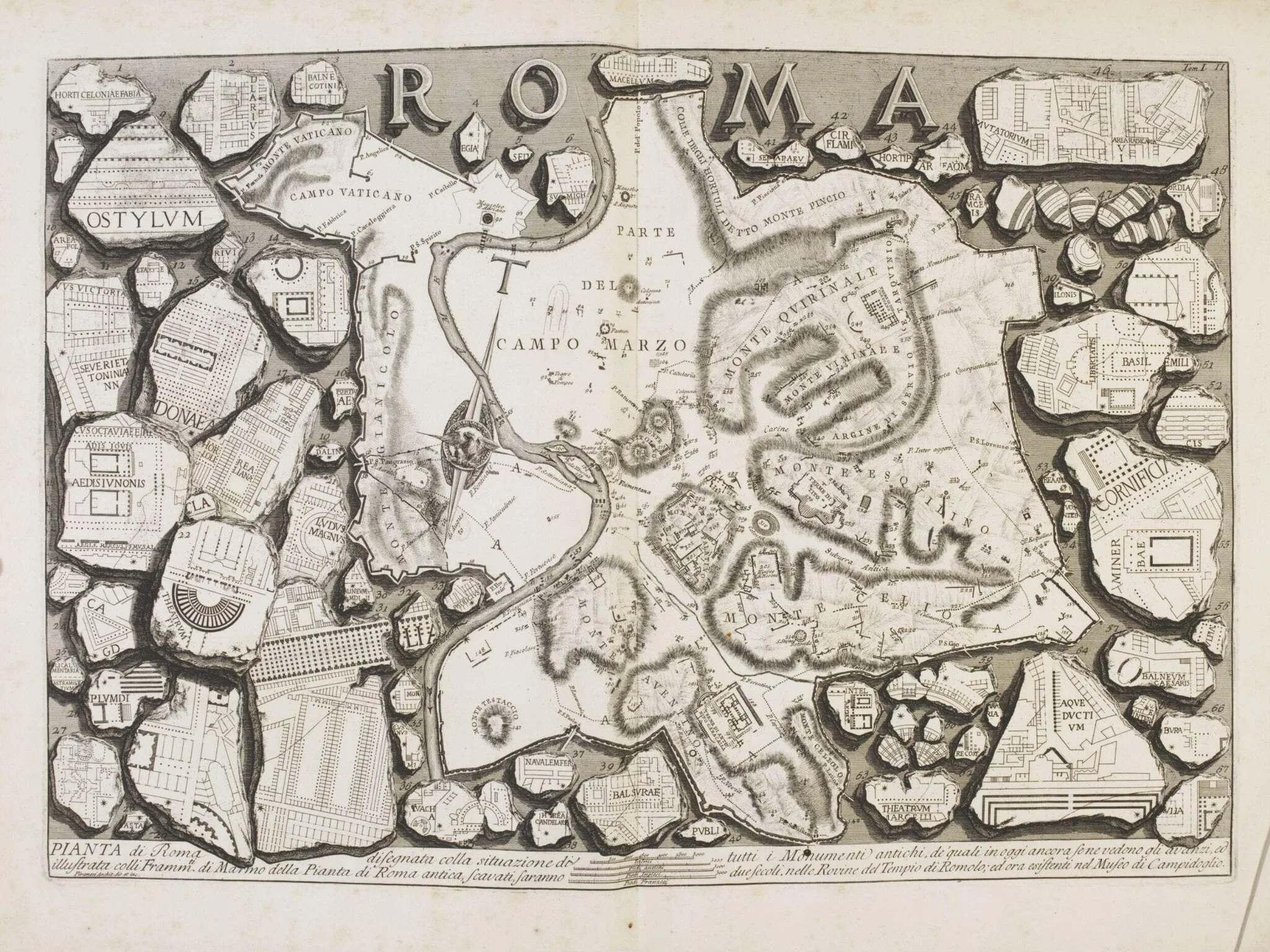 Plan of Rome, detail