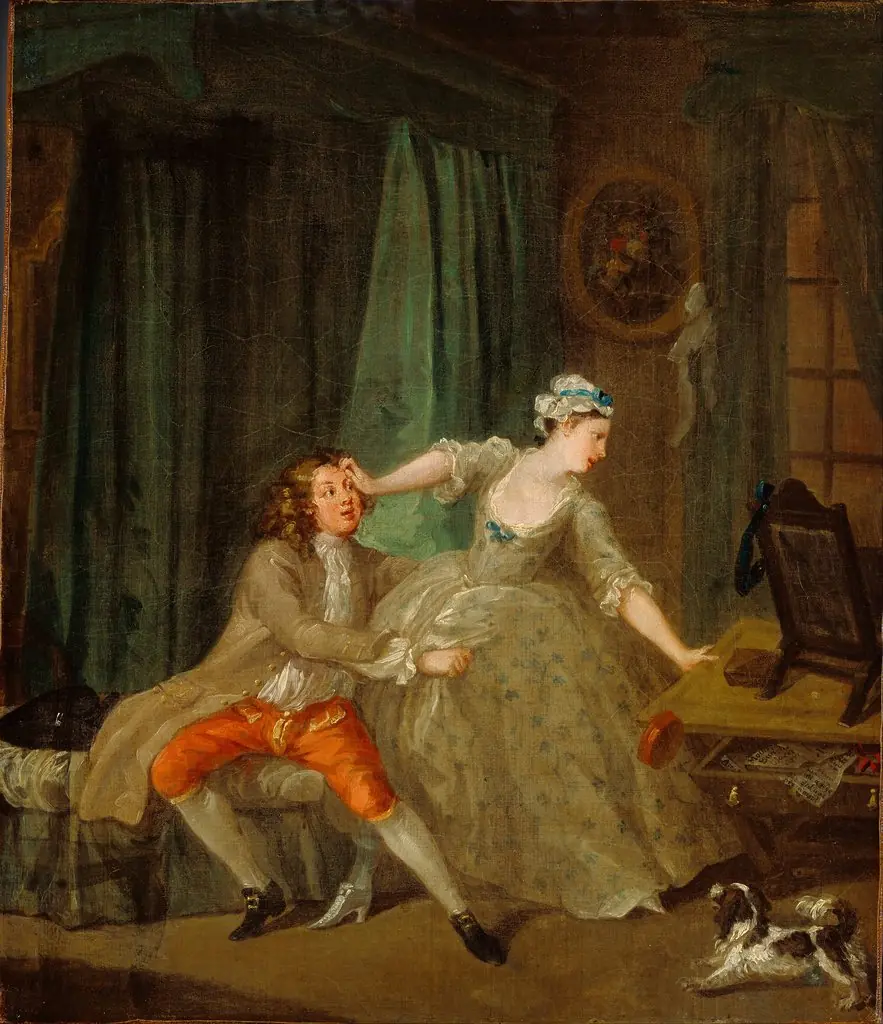 Before, by William Hogarth, oil, 1730
