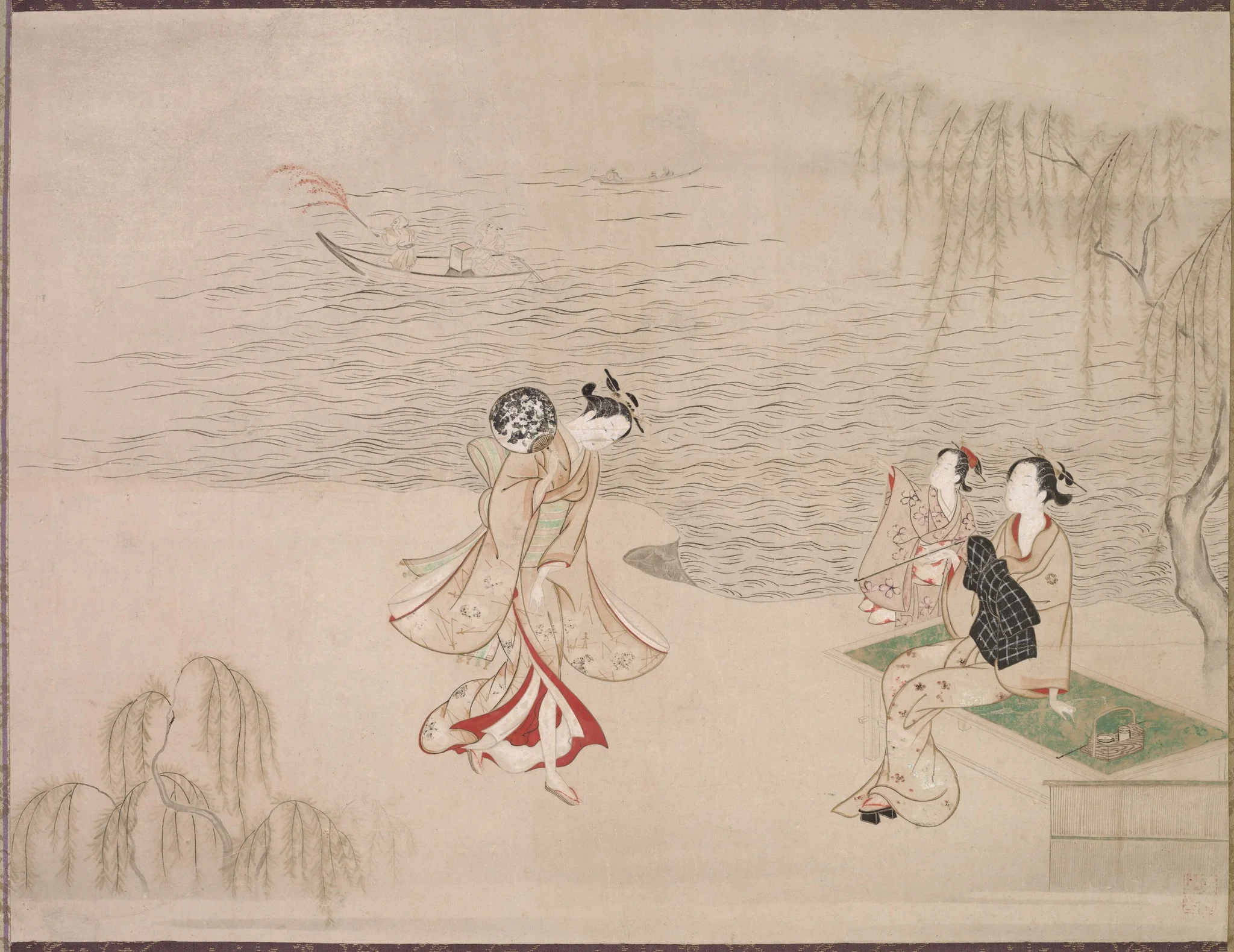 Beauties at the Seashore, detail