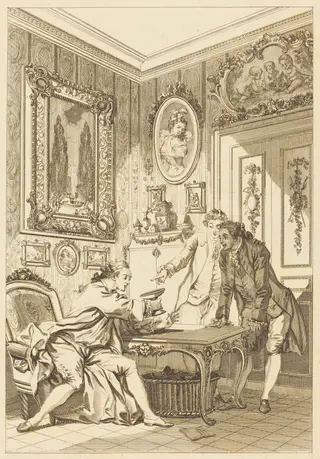 La coupe enchantee, by Jean-Baptiste-Michel Dupreel, ink, 1807