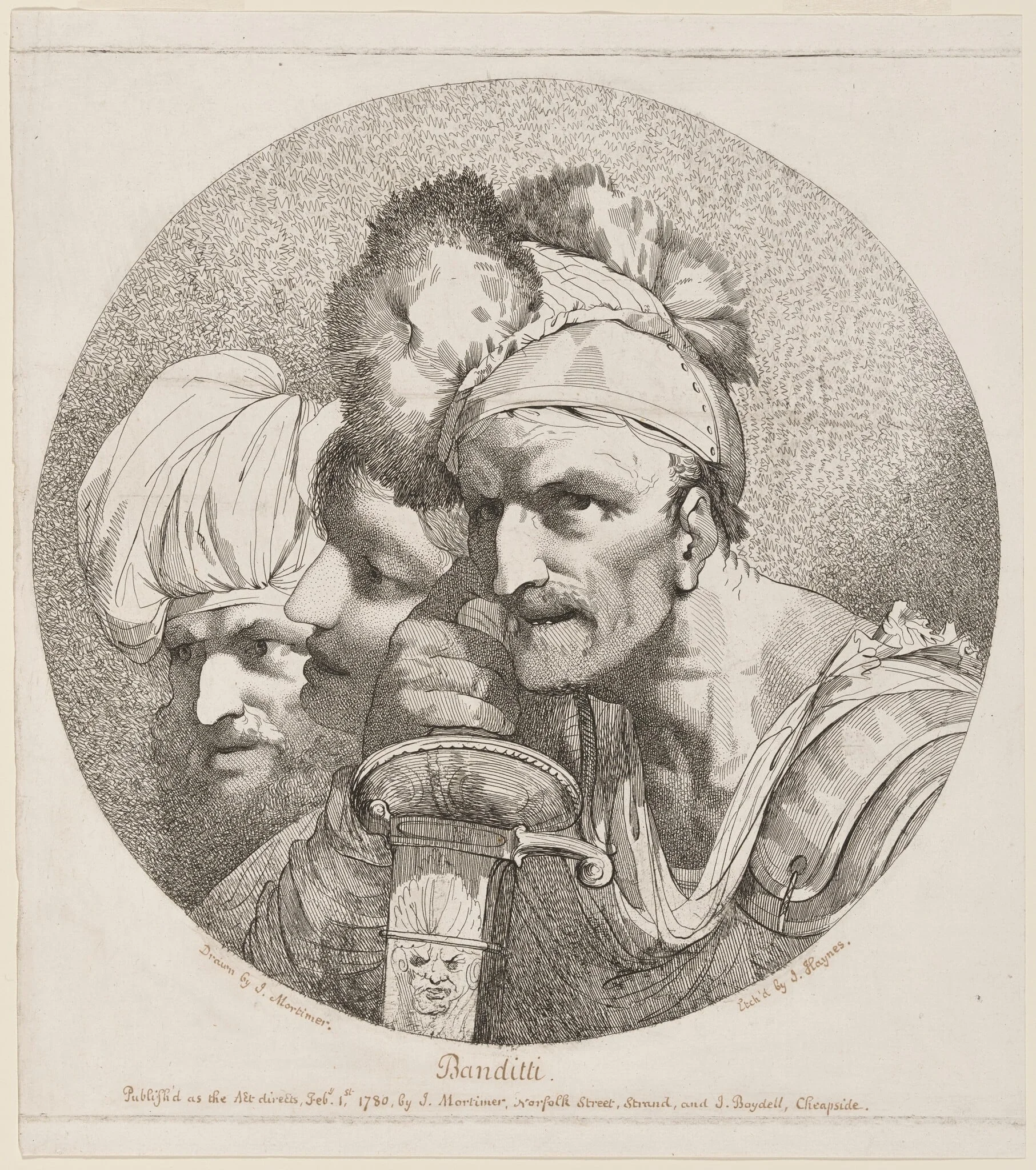 Banditti: Three Heads, detail