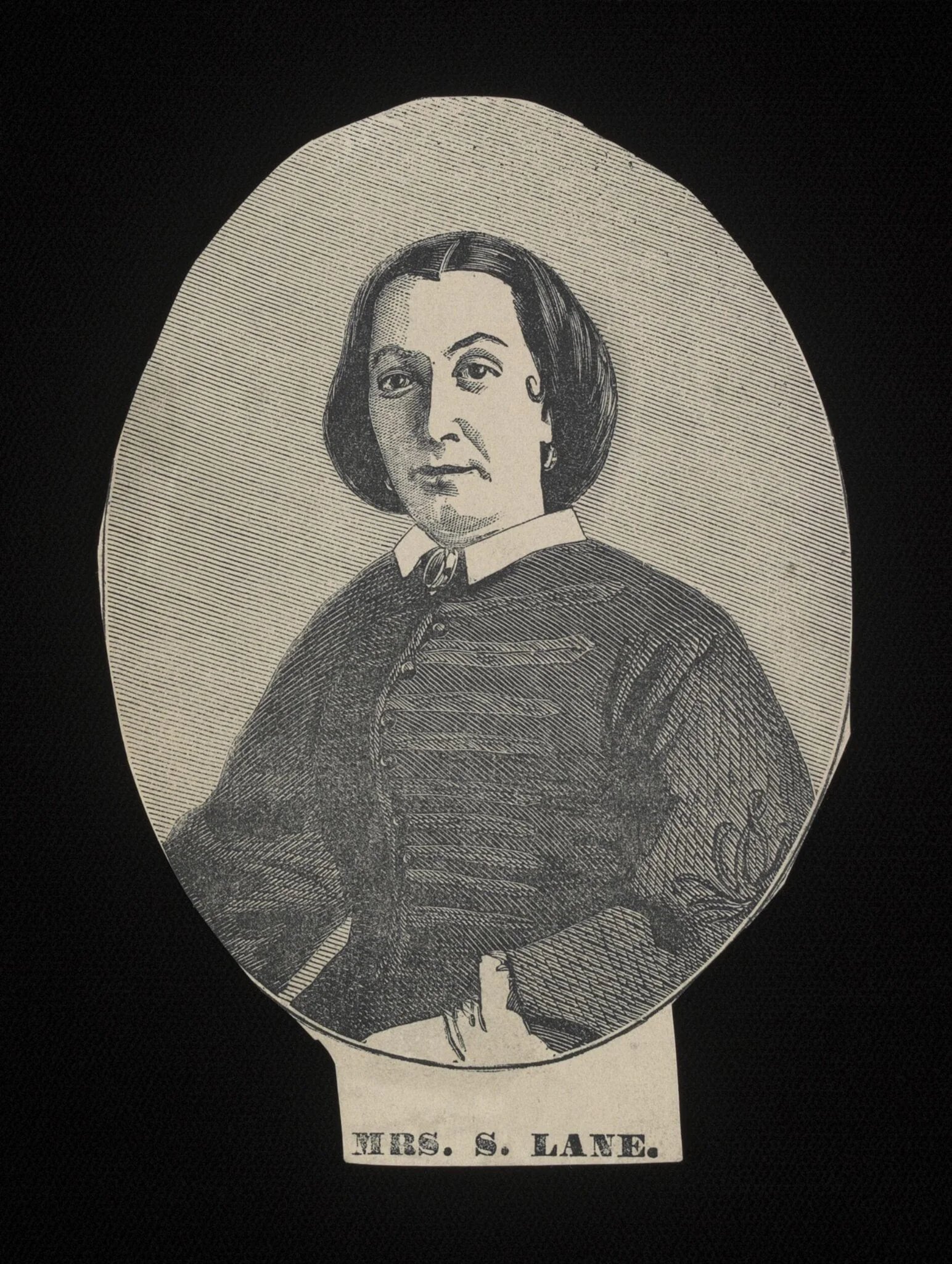 Mrs S. Lane, detail