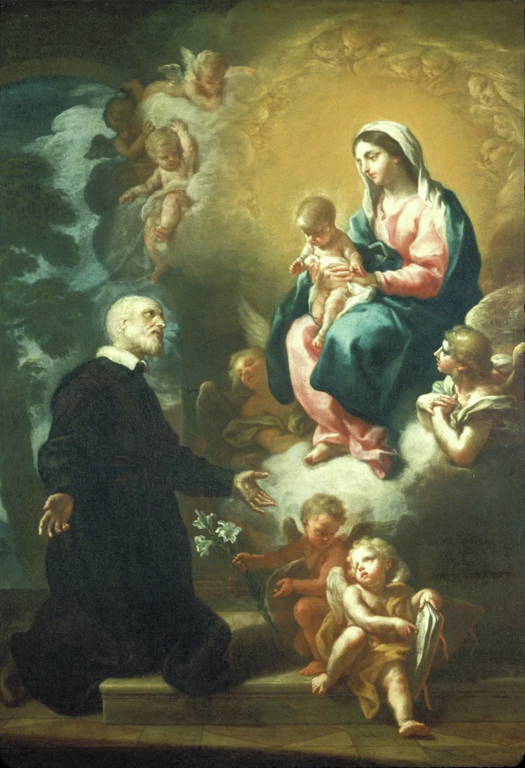 Apparition of the Virgin to Saint Philip Neri, by Etienne Parrocel, oil