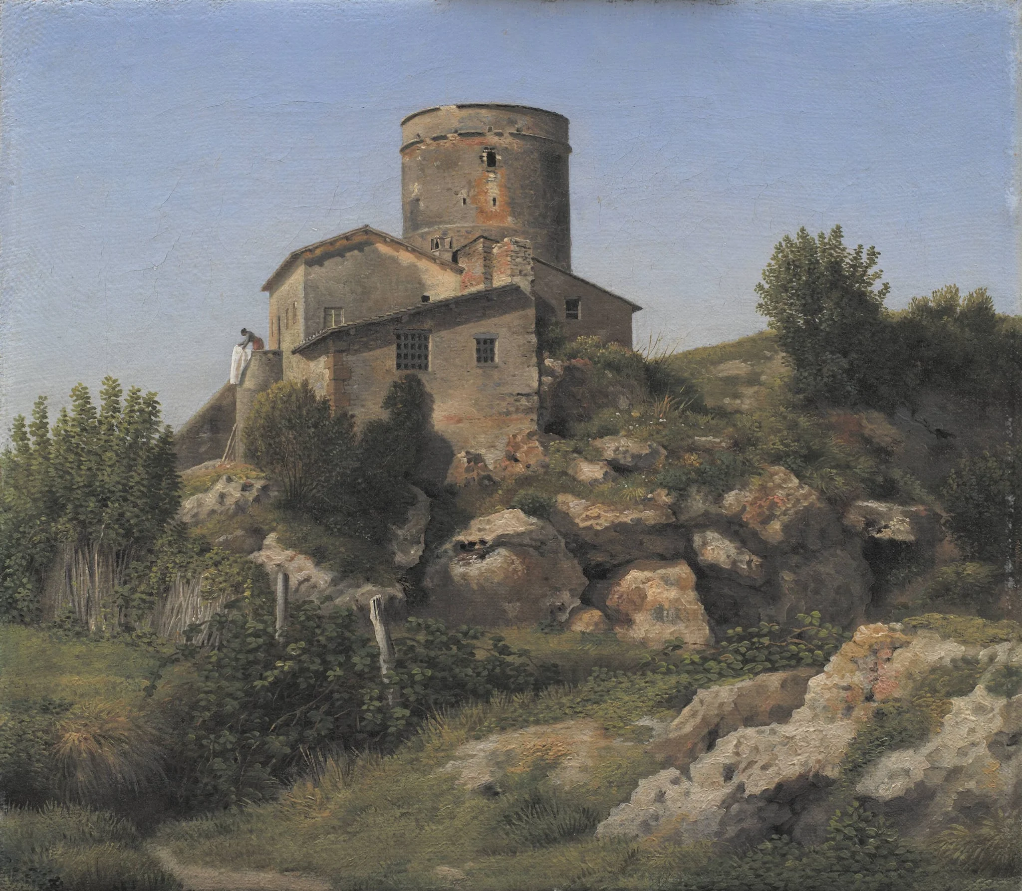 A Building near Tor di Quinto outside Rome, detail