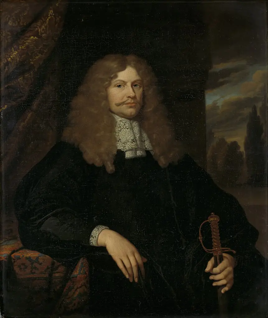 Portrait of Cornelis Backer (1633-81), councillor, alderman, and colonel of the Amsterdam militia, by Caspar Netscher, oil, 1672