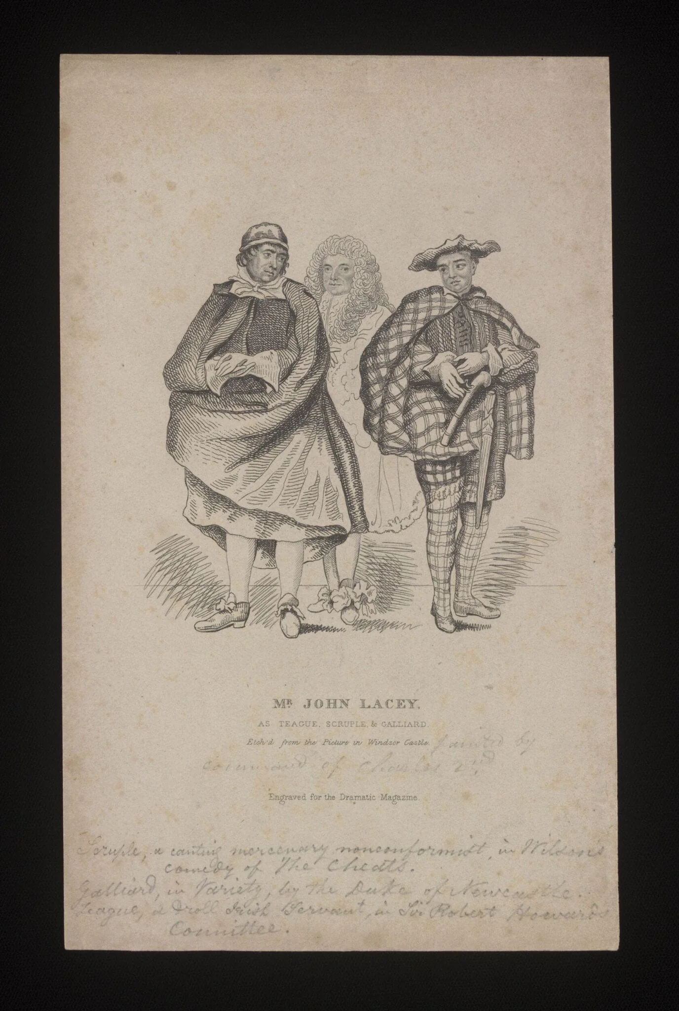 Mr John Lacey, detail