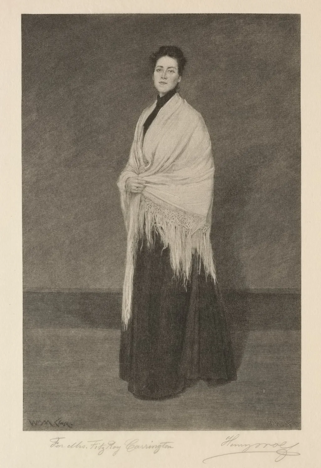 Lady with Shawl, by Henry Wolf, 1894
