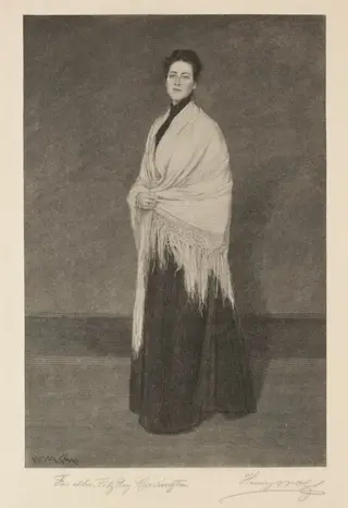 Lady with Shawl, by Henry Wolf, 1894