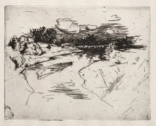 Miami River, near Cincinnati, Ohio, by John Henry Twachtman, 1880