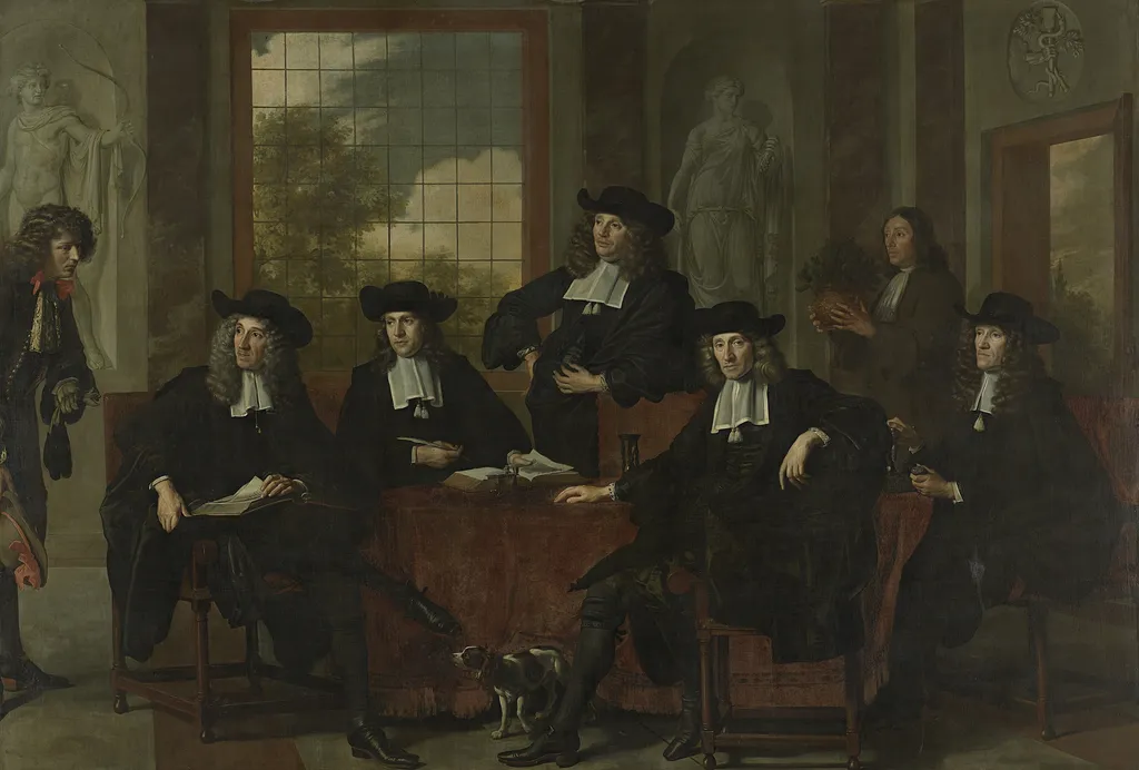 The superintendents of the Collegium Medicum in Amsterdam, by Jacob Adriaensz Backer, oil