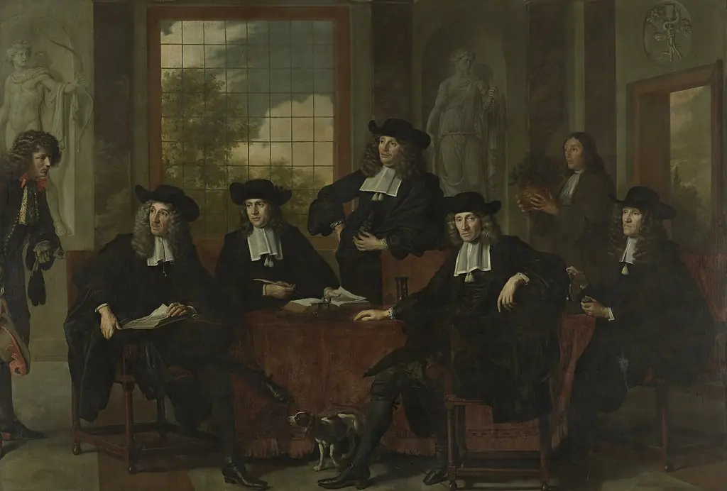 The superintendents of the Collegium Medicum in Amsterdam, by Jacob Adriaensz Backer, oil