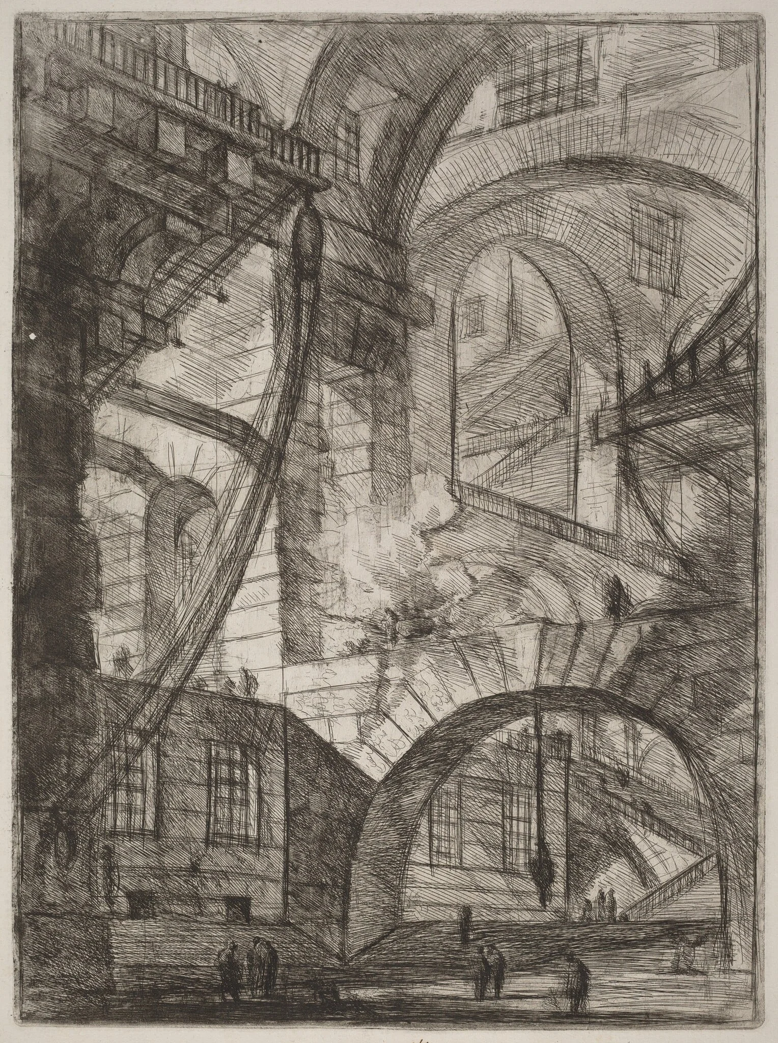 The Smoking Fire, detail