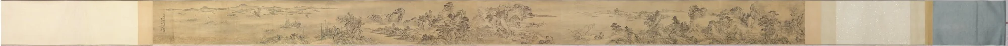 View from the Keyin Pavilion on Paradise (Baojie) Mountain, detail
