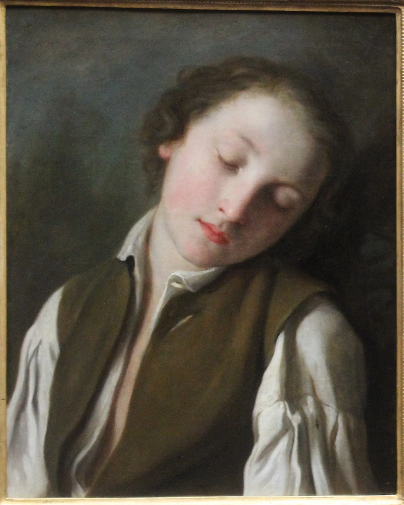 Sleeping boy, detail