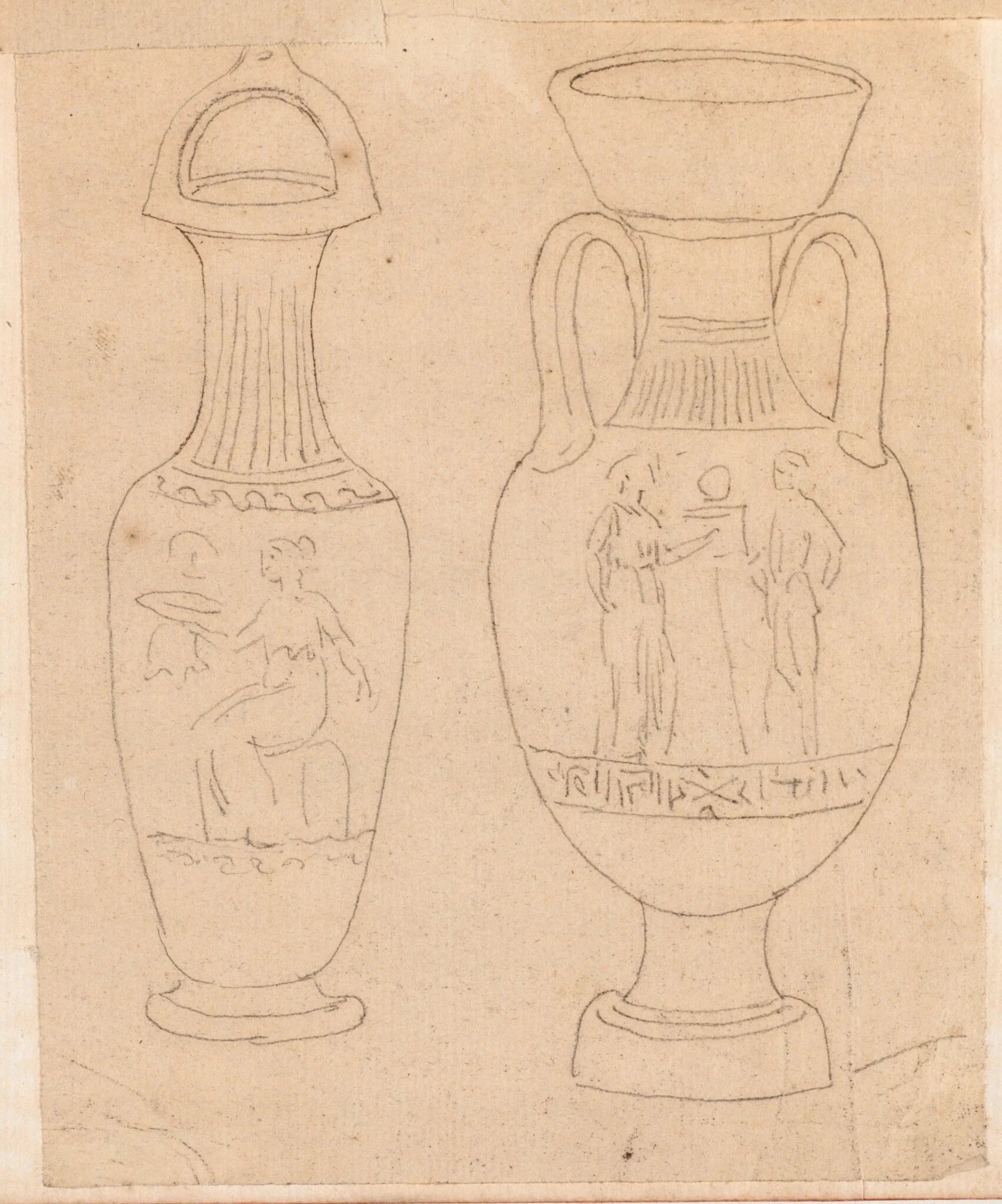 Two Greek Vases, detail