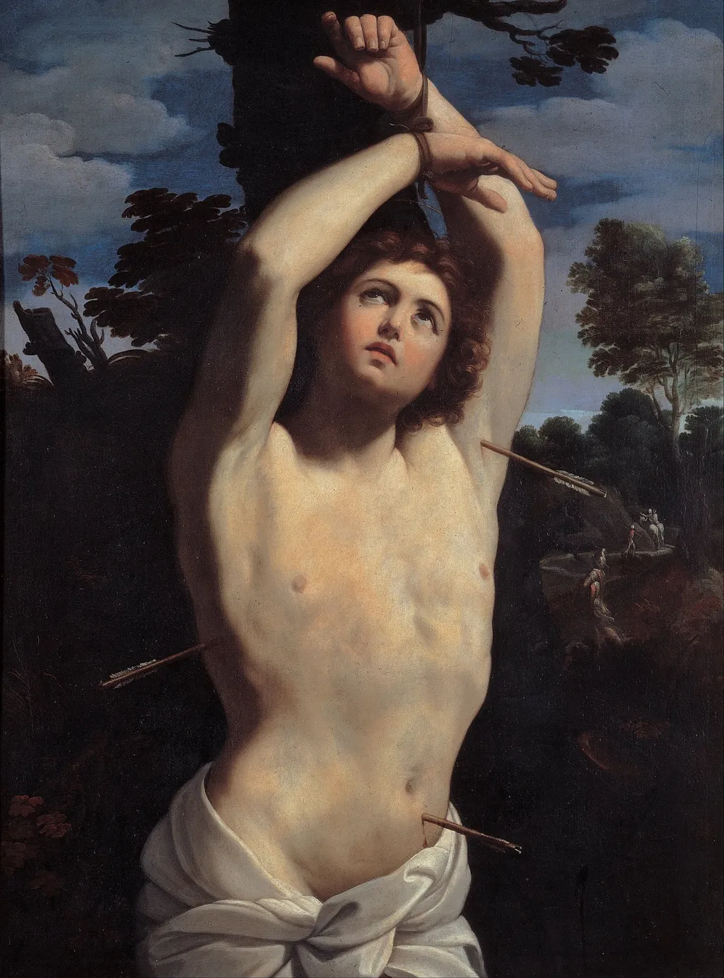 Saint Sebastian, by Guido Reni, oil, 1615