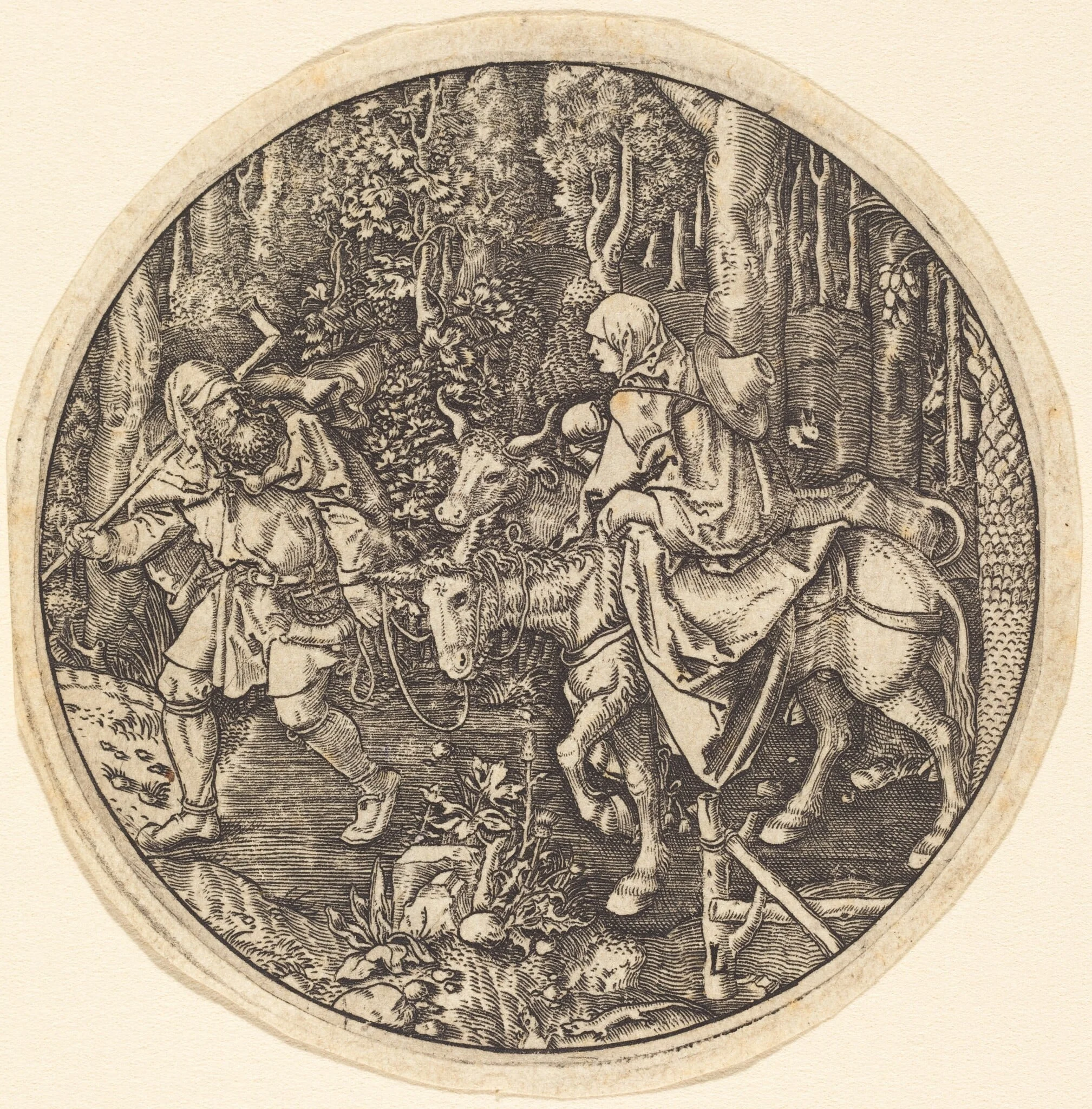 The Flight into Egypt, detail
