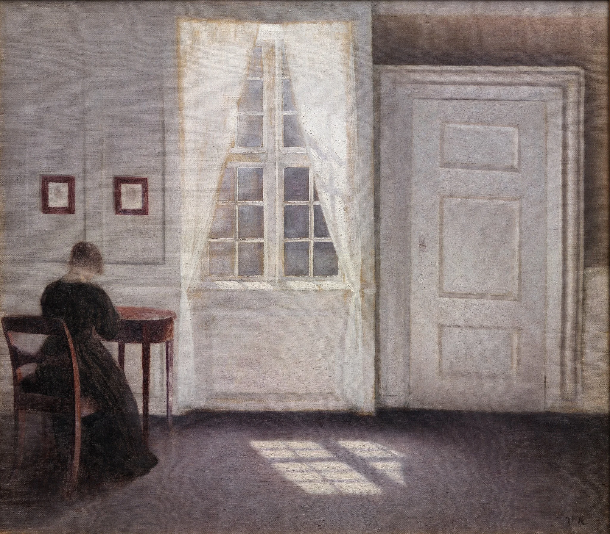 Interior in Strandgade, Sunlight on the Floor, detail