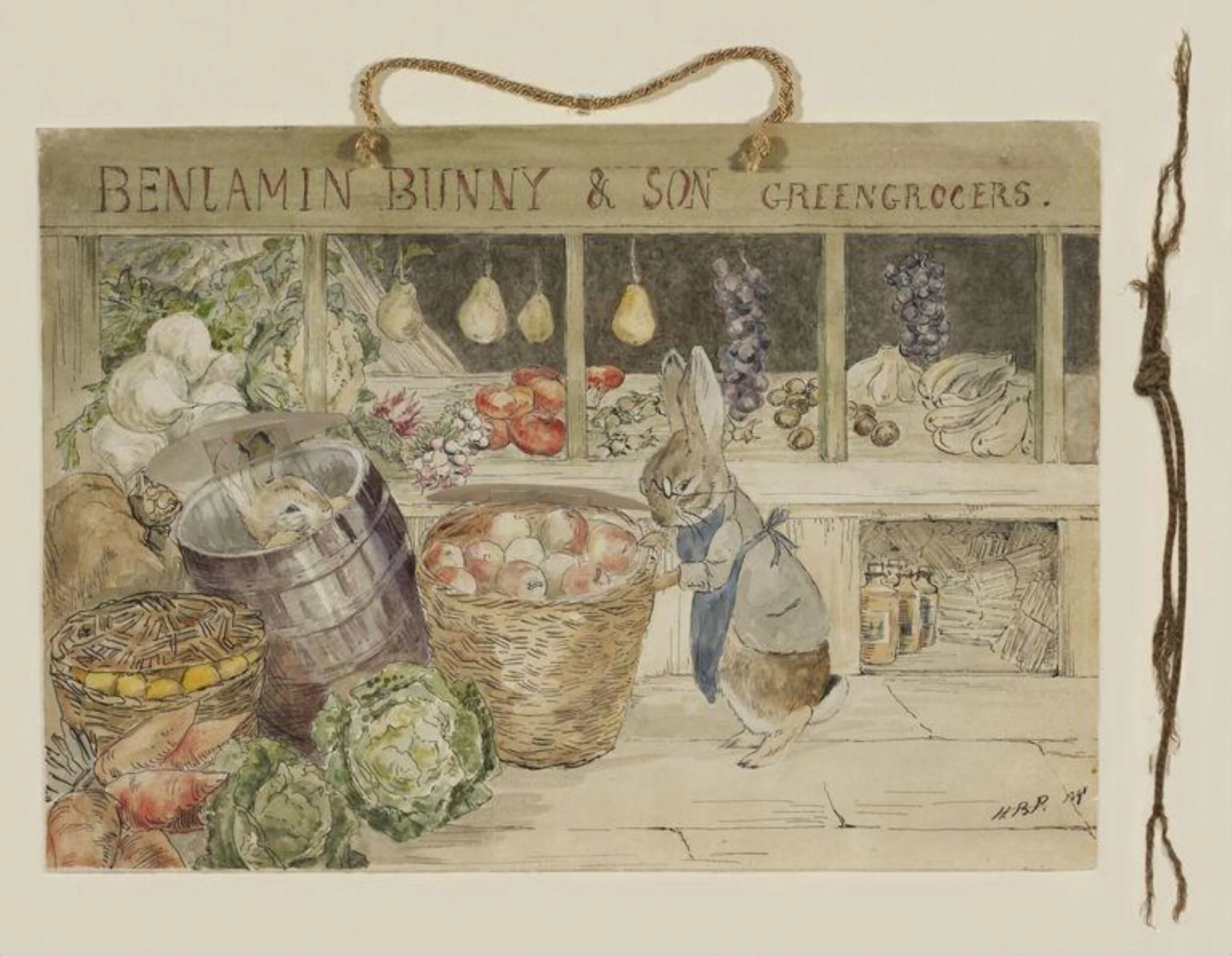 Benjamin Bunny & Son Greengrocers, detail