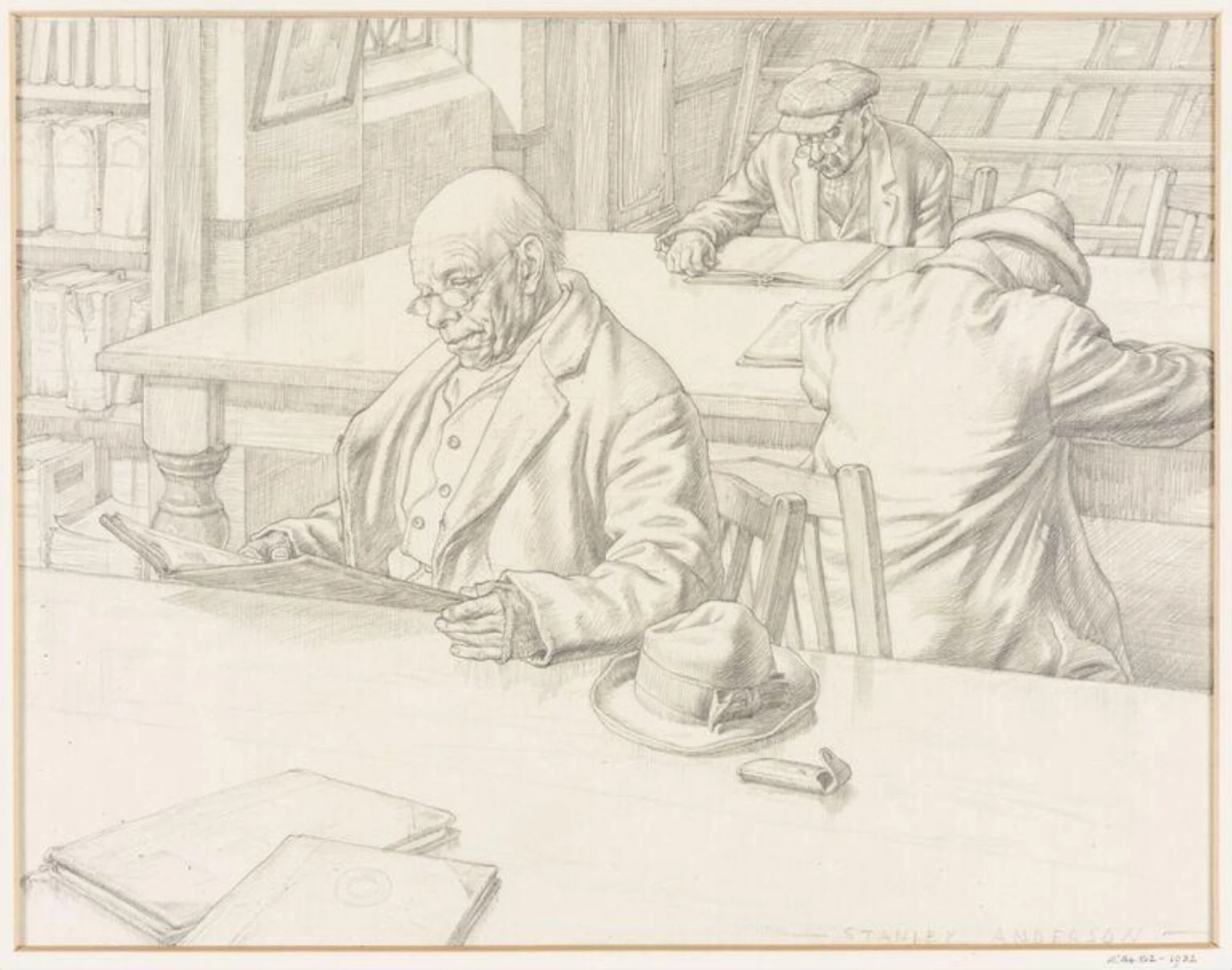 The Reading Room, detail