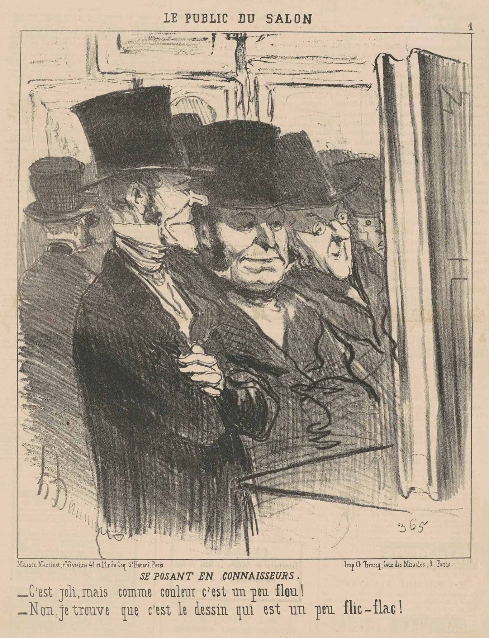 Se posant en connaisseurs, detail