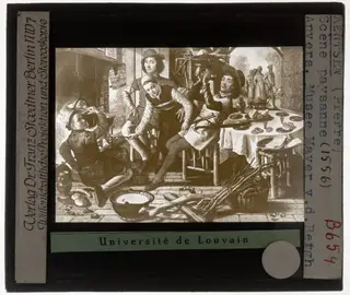 Pieter Aertsen. Boerengezelschap bij de haard, by Pieter Aertsen, unspecified, 1556