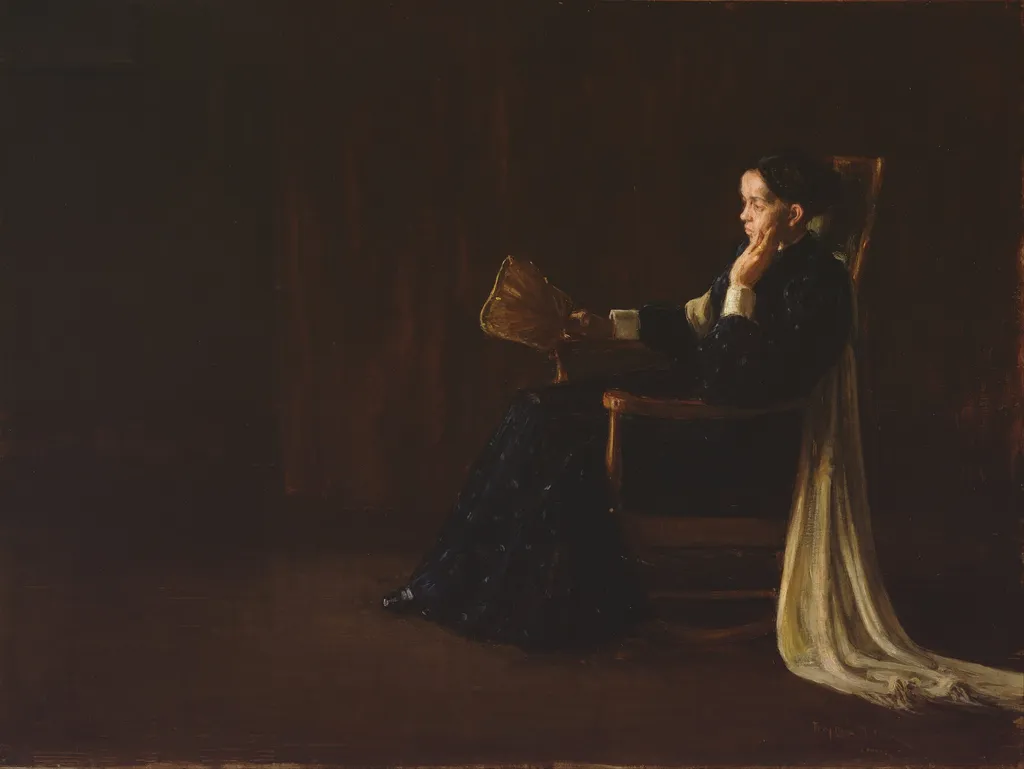 Portrait of the Artist's Mother, by Henry Ossawa Tanner, oil, 1899
