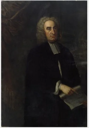 Portrait of Jonathan Swift (1667-1745), Satirist, detail