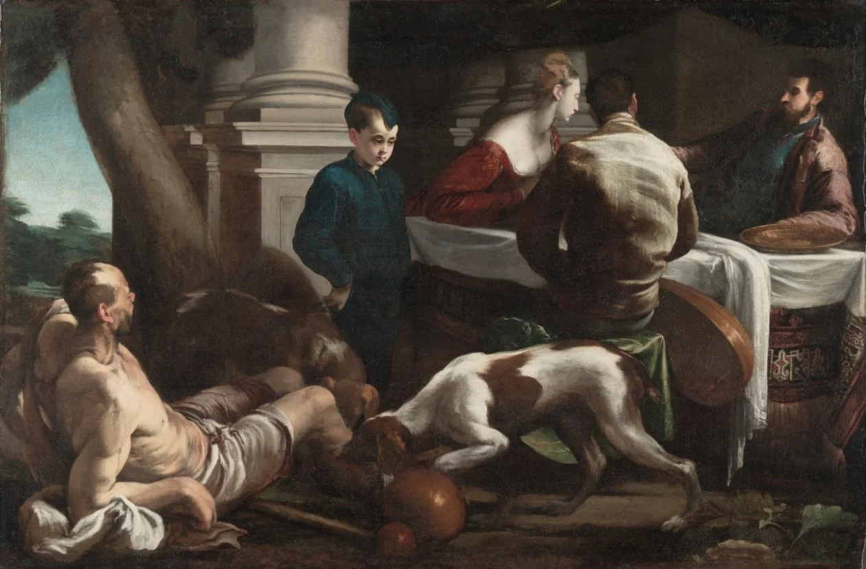 Lazarus and the Rich Man, detail