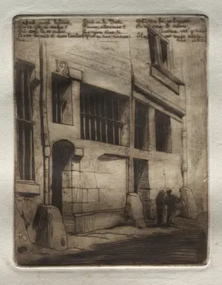 La Rue des Mauvais Garçons, by Edmond Gosselin, 1881
