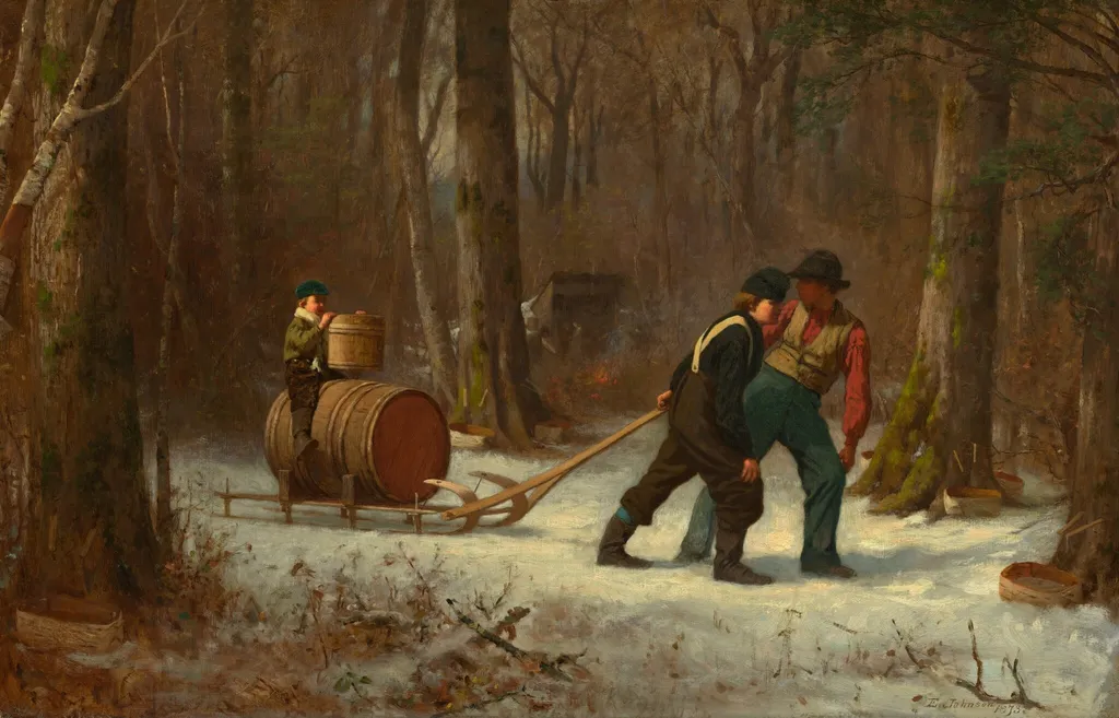 On Their Way to Camp, by Eastman Johnson, oil, 1873