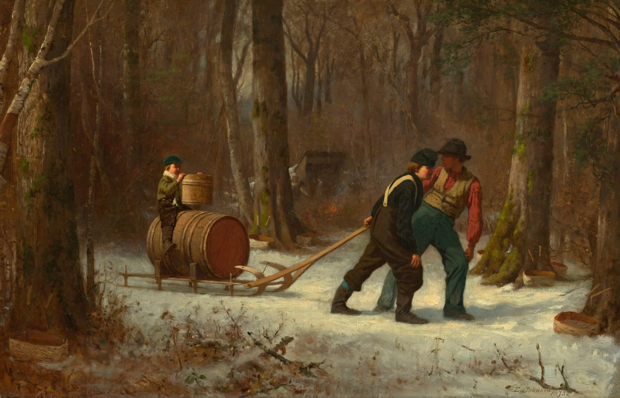 On Their Way to Camp, detail