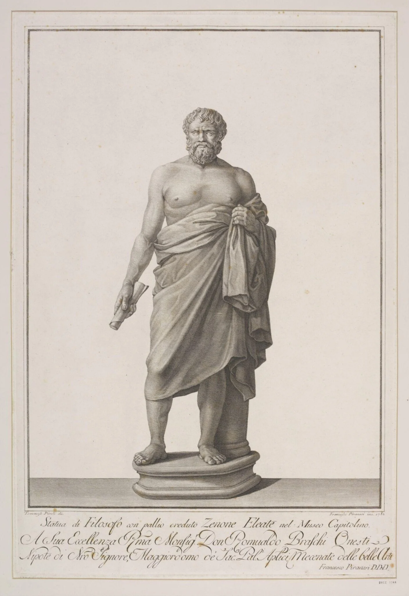 Statua di Filosofo, detail