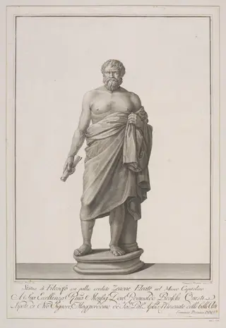 Statua di Filosofo, by Francesco Piranesi, 1850